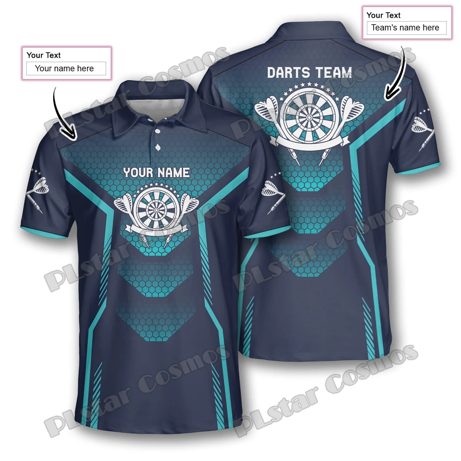 Polo de pesca técnico de alta gama estampado 3D para hombre - imagen 3