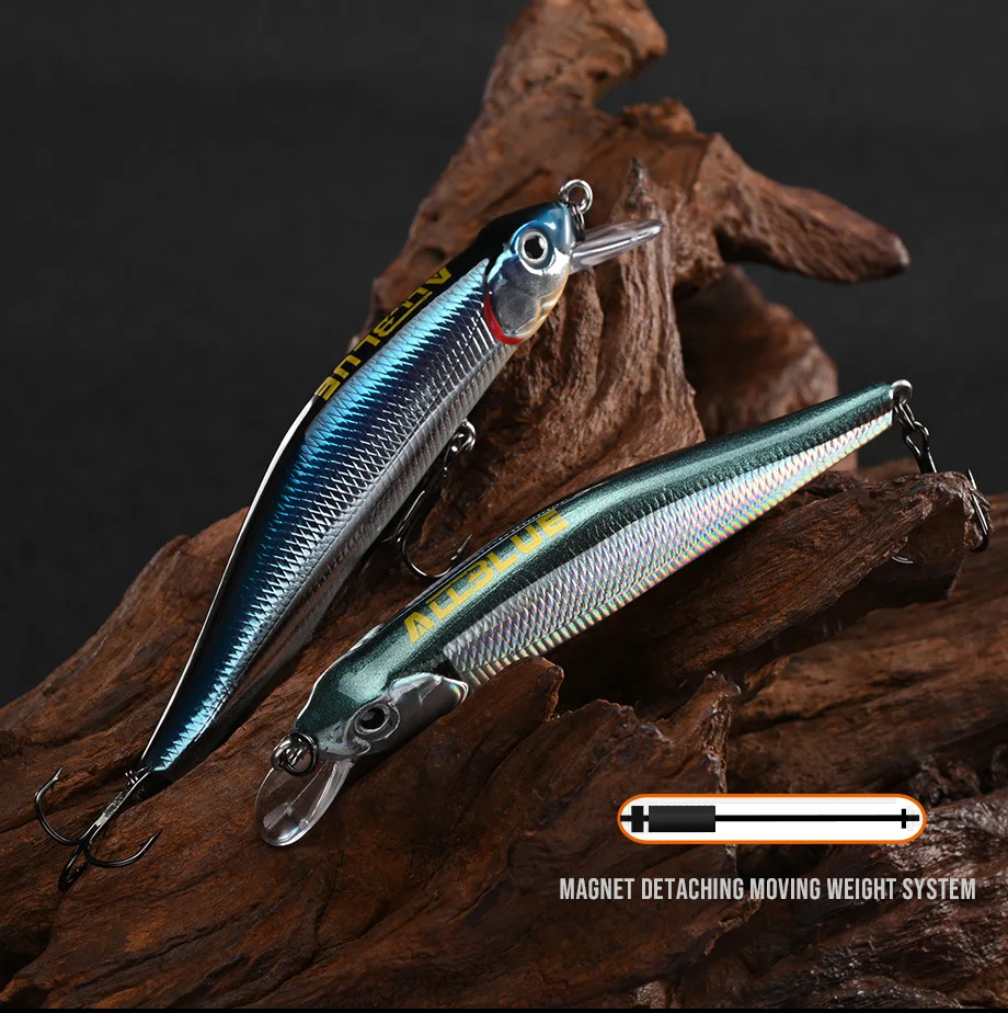 Señuelo de pesca en acción