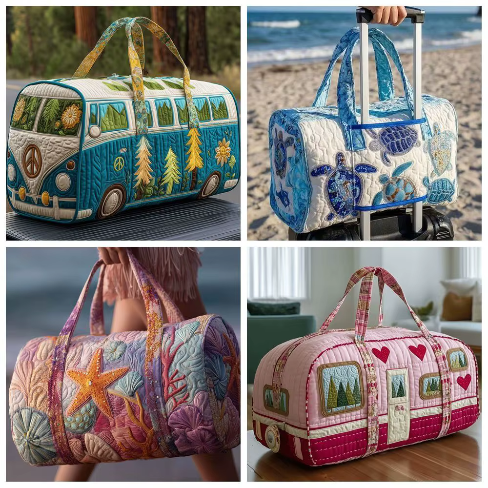 Bolsa Gimnasio Plegable Acolchada con Estampado Floral - imagen 4