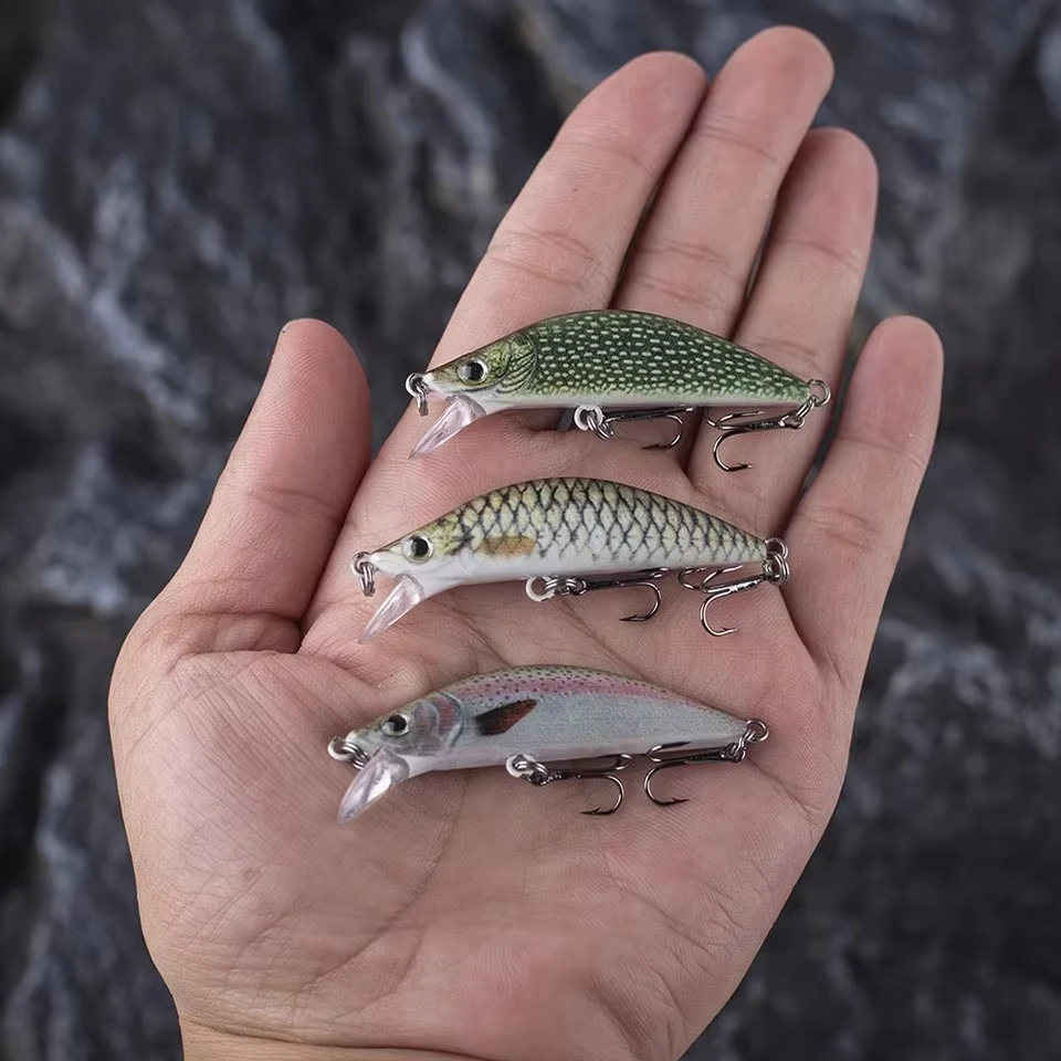 Señuelo hundimiento Walk Fish – Pececillo japonés 55mm lubina y perca - imagen 2
