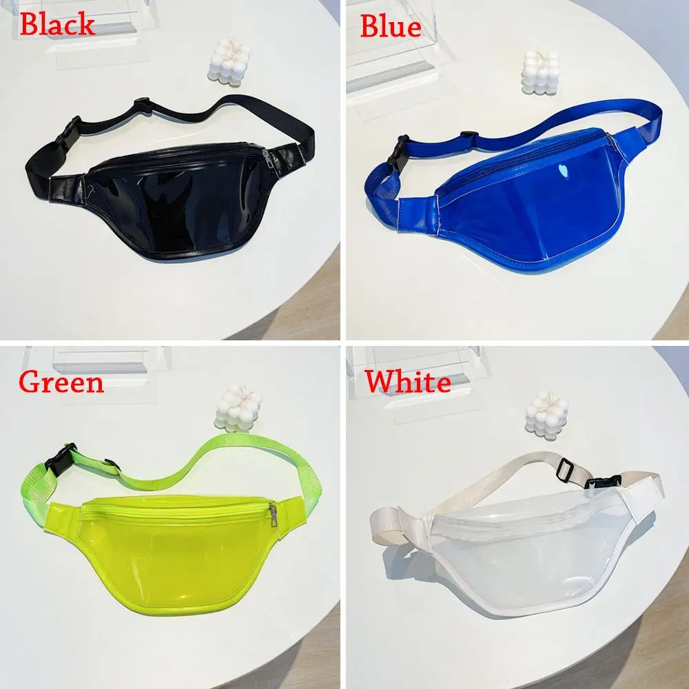 Riñonera bandolera efecto láser transparente colorido unisex - imagen 5