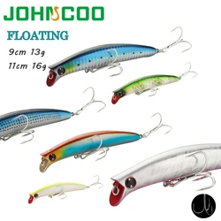 Minnow Wobbler flotante para lubina cebo duro