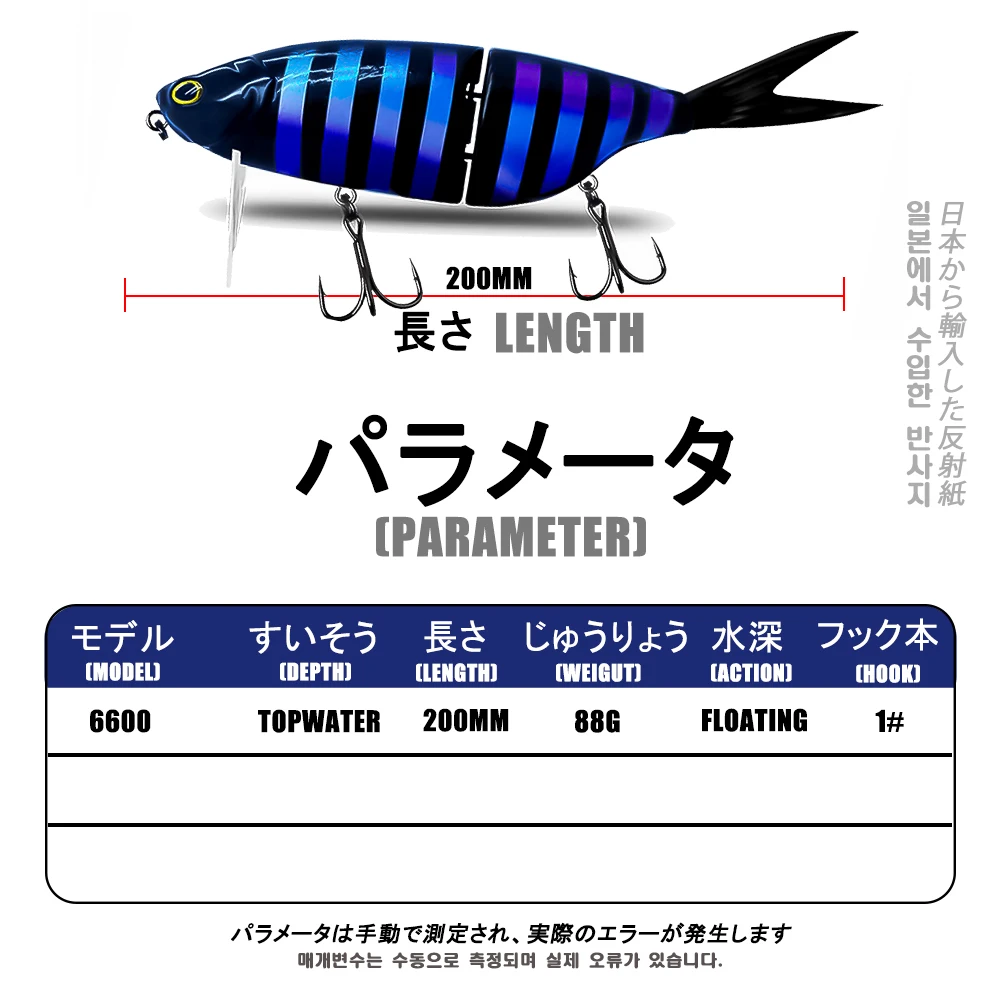 Señuelo swimbait SAMOLLA vista lateral con colores realistas