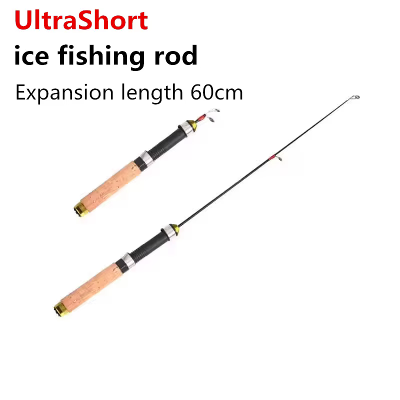Caña Telescópica Mini para Pesca en Hielo y Exterior 60cm - imagen 4