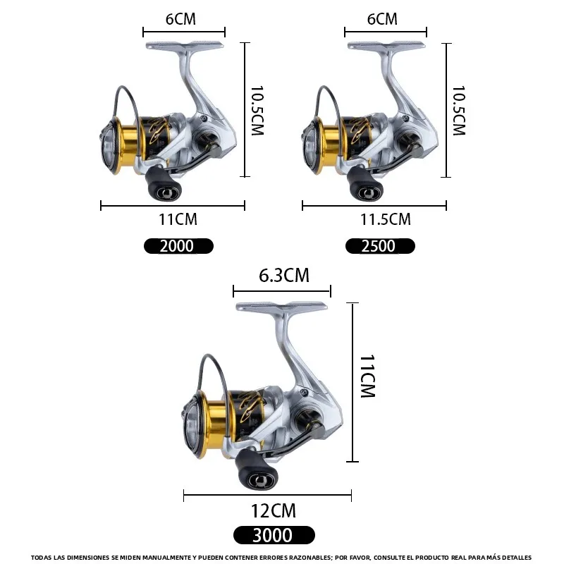 Carrete DEUKIO doble guía de fibra de carbono - imagen 2