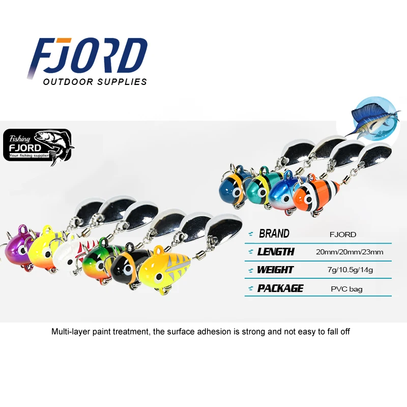 Spinner Metal VIB FJORD – Cuchara cola rápida para shore casting - imagen 5