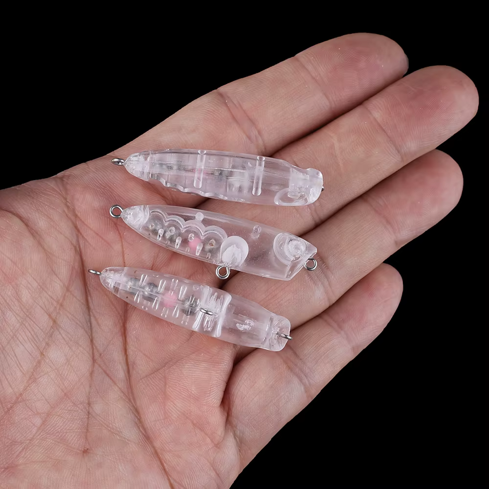 Chan'sHuang Mini Popper Sonajero Blanco – Topwater - imagen 3