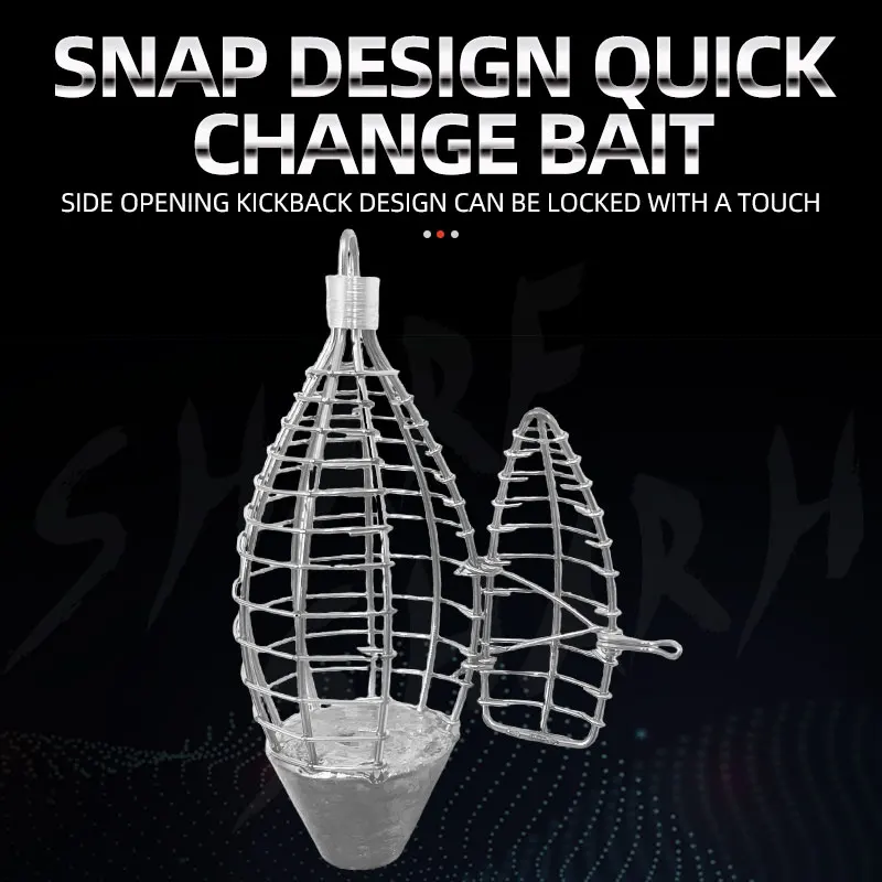 Jaula para cebo ShareShark de acero inox con plomos para chumming - imagen 2