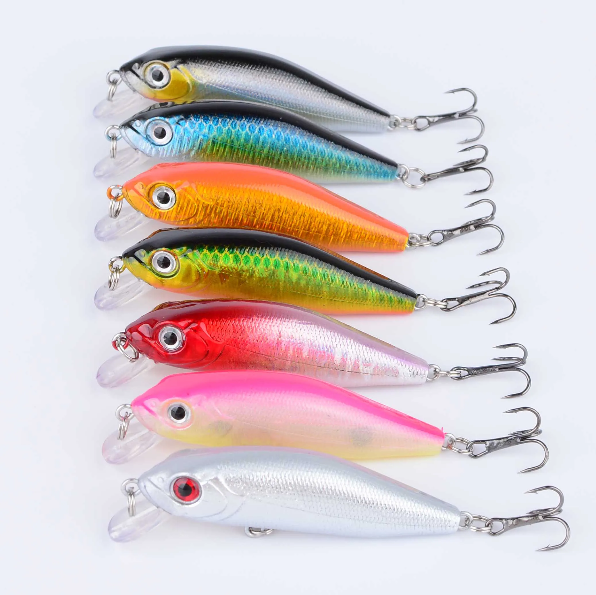 Crankbait Minnow hundimiento para trucha de arroyo con ojo 3D - imagen 5