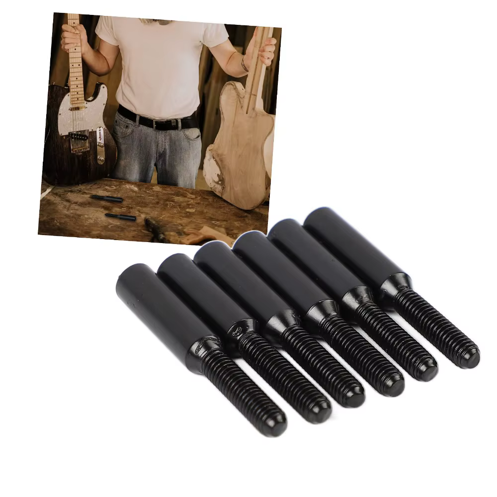 Tornillos Trémolo Guitarra Eléctrica – Metálicos Negros (x6) - imagen 4