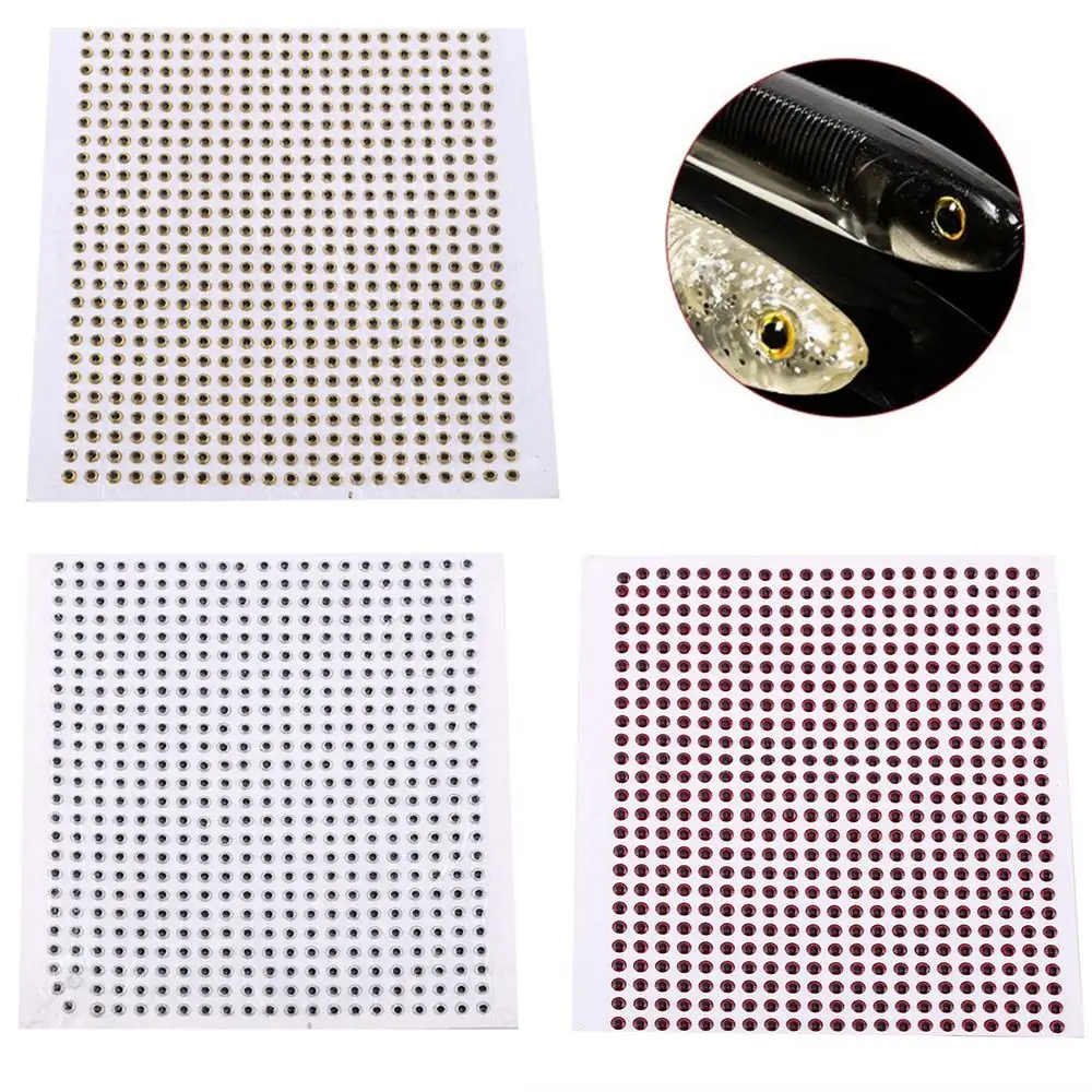 Ojos 3D para señuelos portátiles impermeables multicolor de pesca - imagen 2