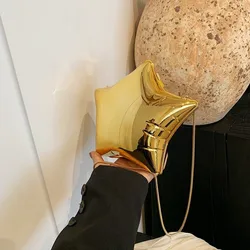 Bolso Bandolera Estrella Acrílico Brillante para Mujer