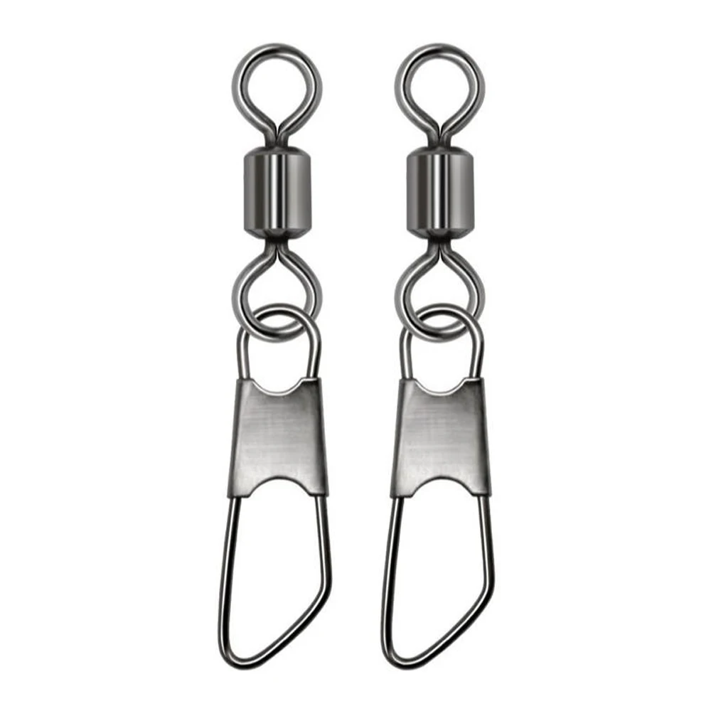 Giratorios de latón con mosquetón inoxidable para pesca
