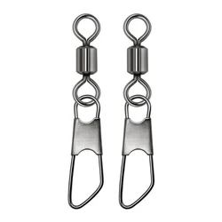 Giratorios de latón con mosquetón inoxidable para pesca