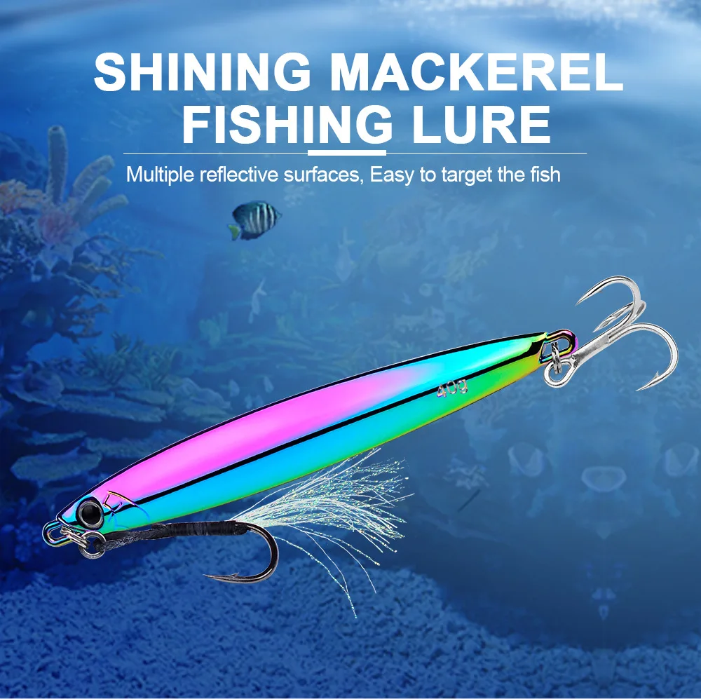 Señuelo de pesca metálico para jigging en aleación de zinc