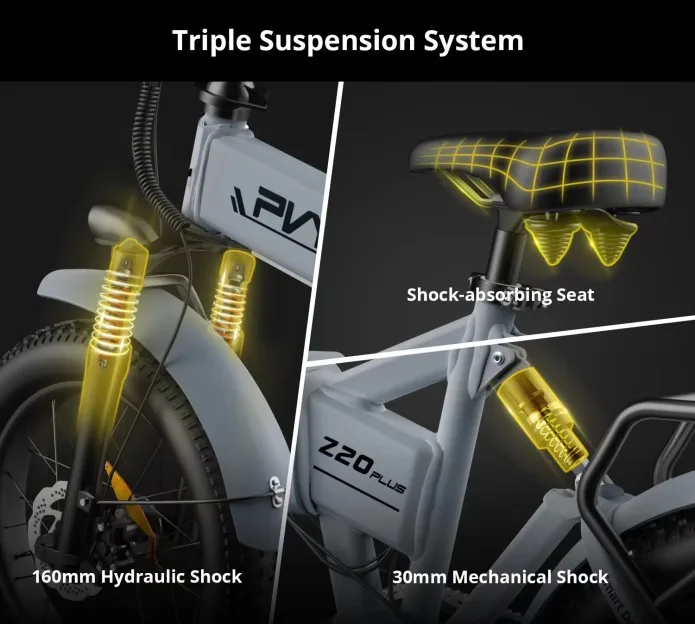 Frenos hidráulicos y sistema de suspensión