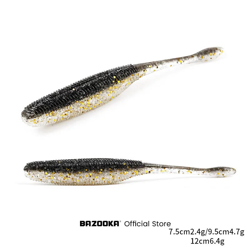 Bazooka Vinilos de Silicona - Cebo Artificial Hundido para Lubina y Carpa - imagen 2