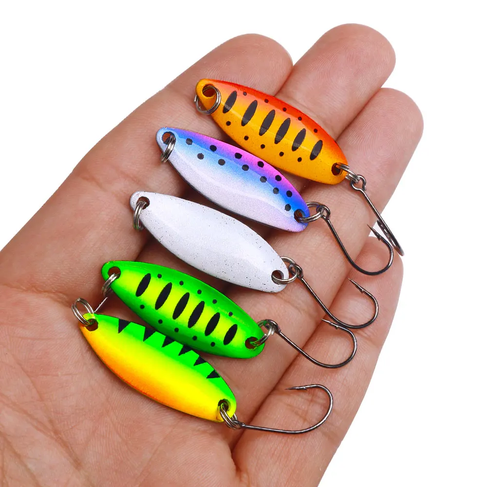 Señuelo cuchara metal 2.7g para trucha, lubina y carpa - imagen 2