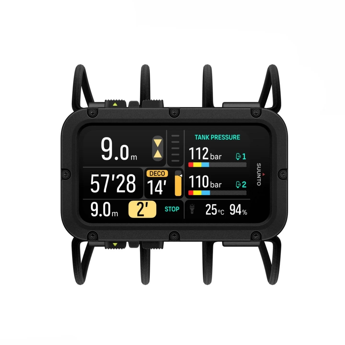 Vista frontal del Suunto Nautic Bungee Cord