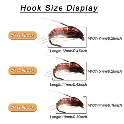Kit de moscas de pesca para trucha y perca con caja