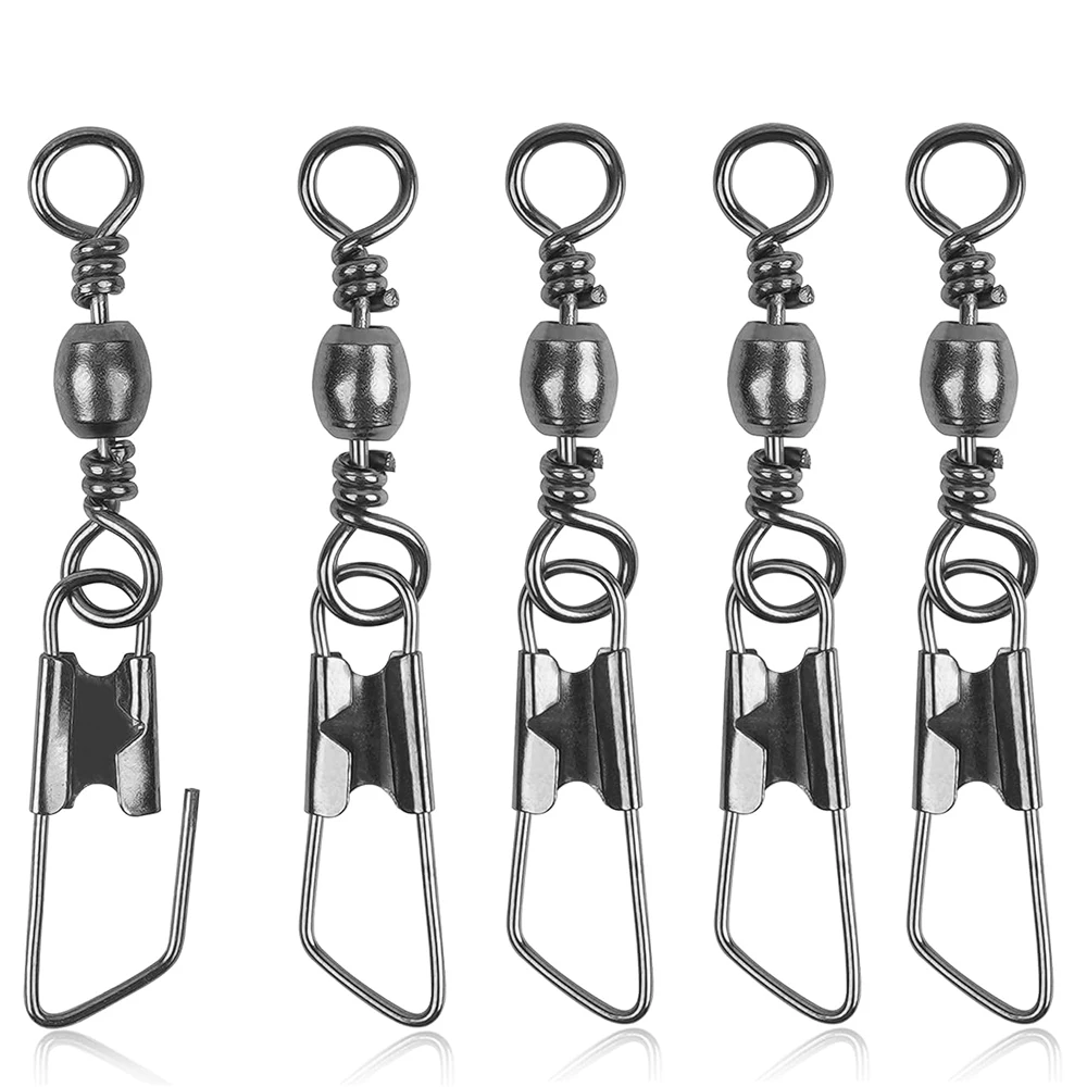 Esmerillones con mosquetón y broche para aparejos de pesca - imagen 2