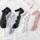 Calcetines tobilleros mujer encaje transpirable con cristales y flores - imagen 3