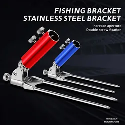 Soporte metálico para cañas de pescar universal, fácil montaje