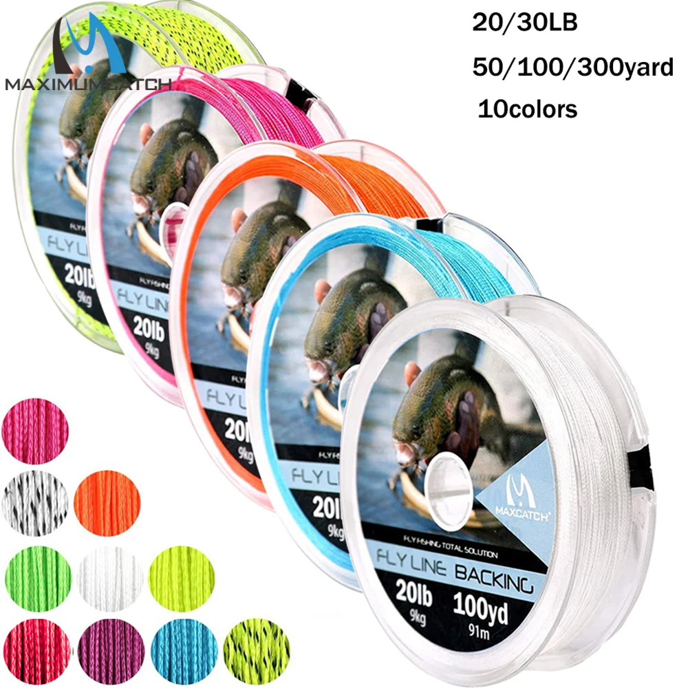 Maximumcatch Respaldo Trenzado Multicolor para Pesca con Mosca