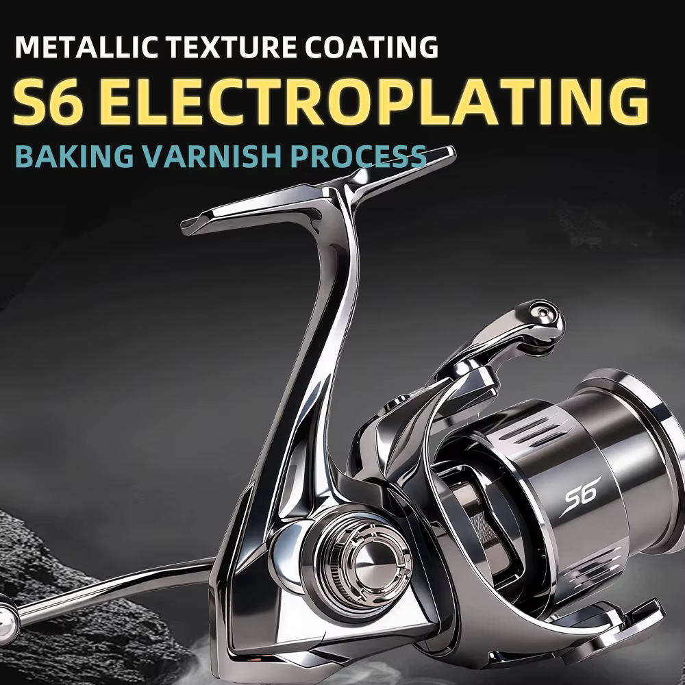 Carrete Spinning FishingFans S6 8kg – Resistente corrosión agua salada - imagen 4