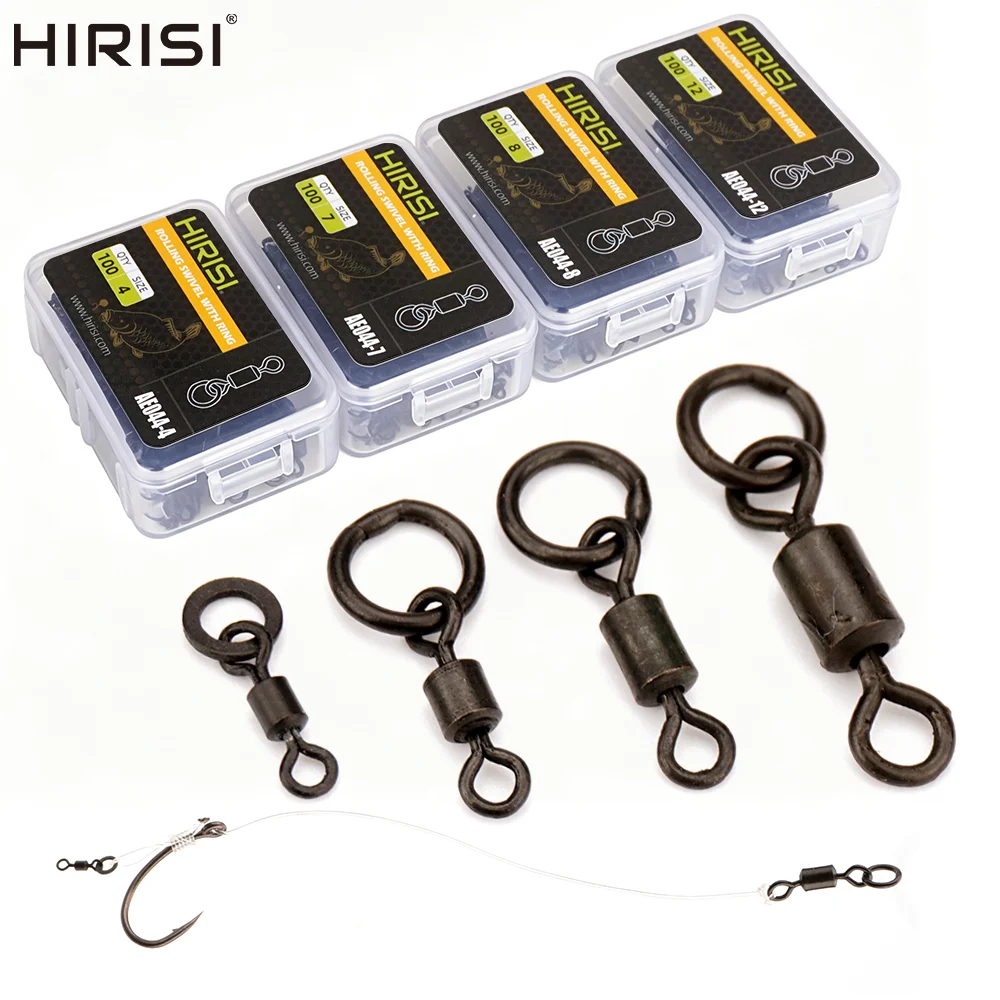 Hirisi AE044 Anillas giratorias con cambio rápido para carpa - imagen 4