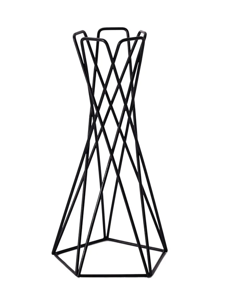 Soporte nórdico geométrico de hierro para tillandsia y plantas aéreas - imagen 2