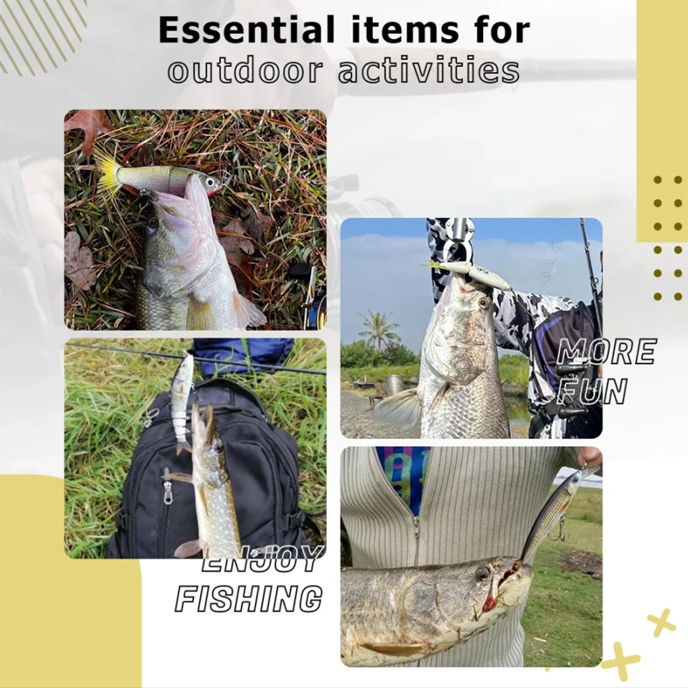 Señuelo Glide Bait con cola de fibra realista – Crankbait - imagen 5
