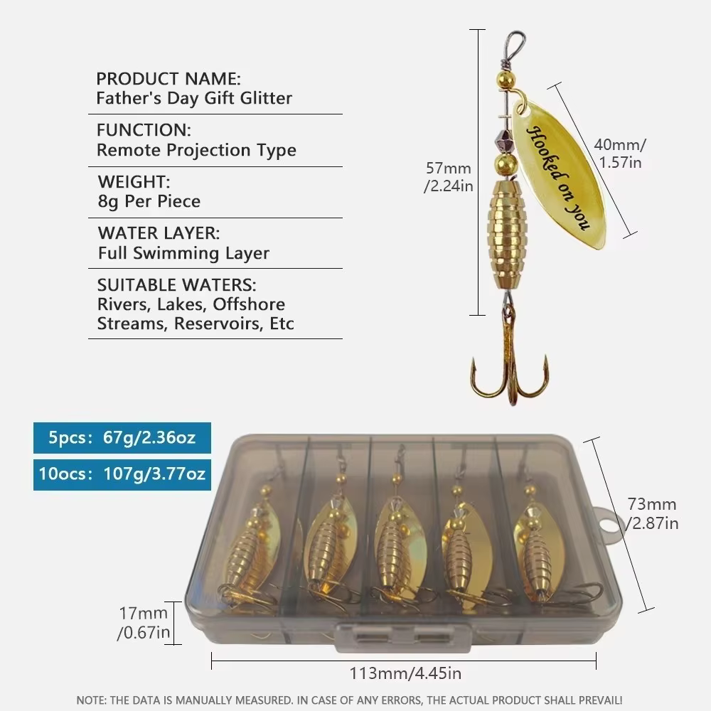 Colección de Señuelos de Pesca de Metal para Lubina - imagen 5