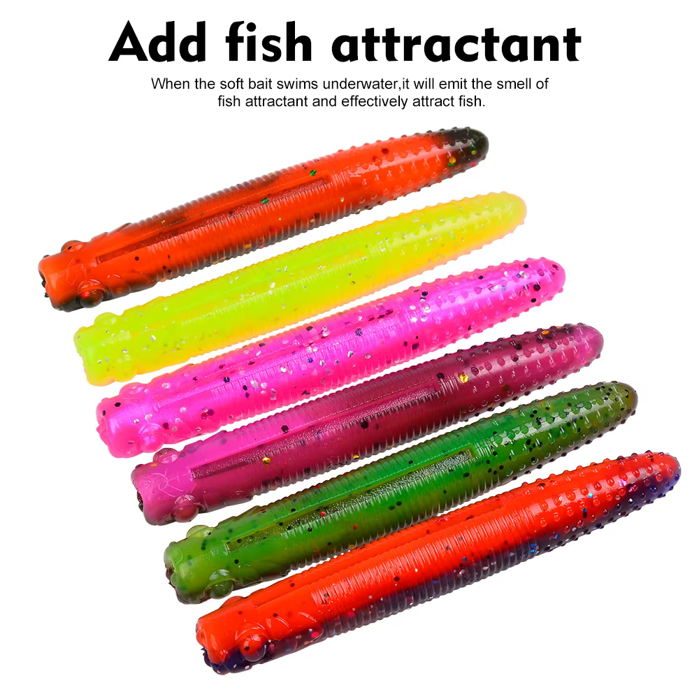 Sunlure Vinilo Slow Sinker 6,8cm con Aroma – Señuelo para Pesca de Depredadoras - imagen 3