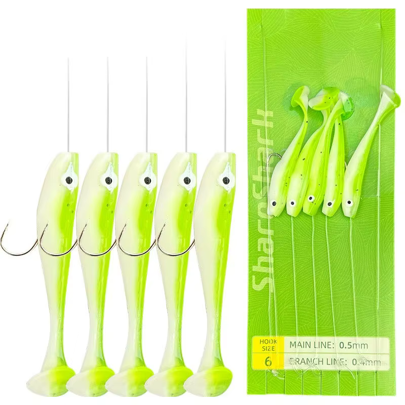 Cebose Cluster Luminosos con Cola en T para Sabiki – Pesca Salada