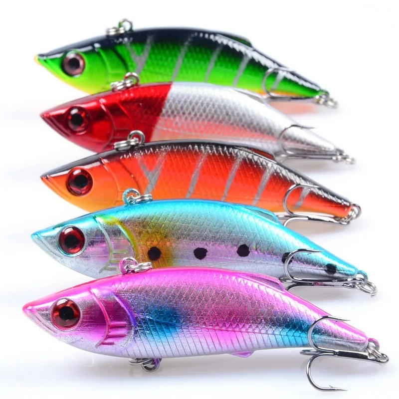 Wobbler VIB Crankabit con anzuelos triples