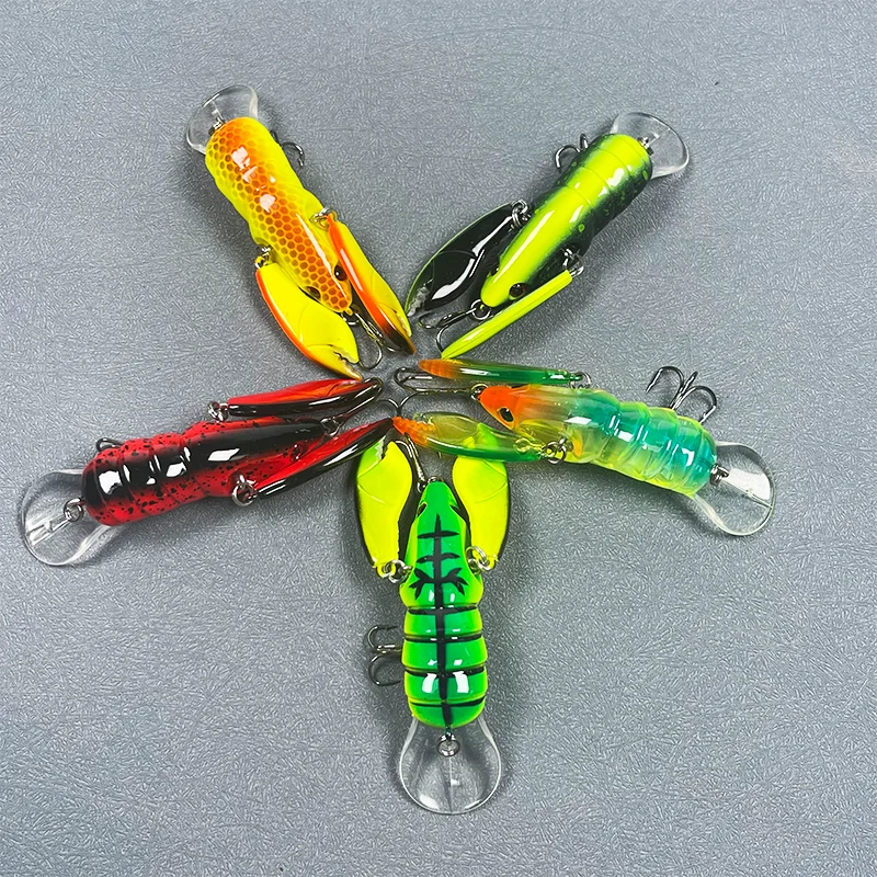 Señuelo Langosta ABS Doble Garra – Hundimiento Lento para Agua Dulce - imagen 5