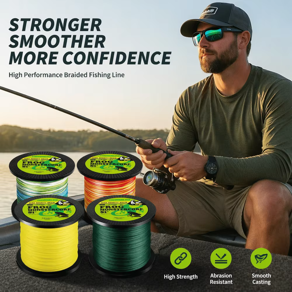 Thornsline X8 Línea Trenzada PE para Black Bass, Snakehead y Rana - imagen 4