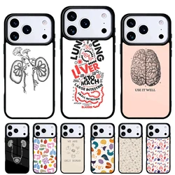 Funda iPhone con diseño de órganos humanos – Cerebro y riñón