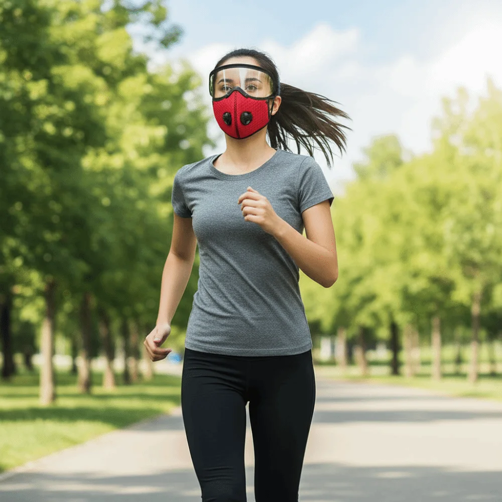 Máscara de ciclismo con lente extraíble, antipolvo y transpirable - imagen 5