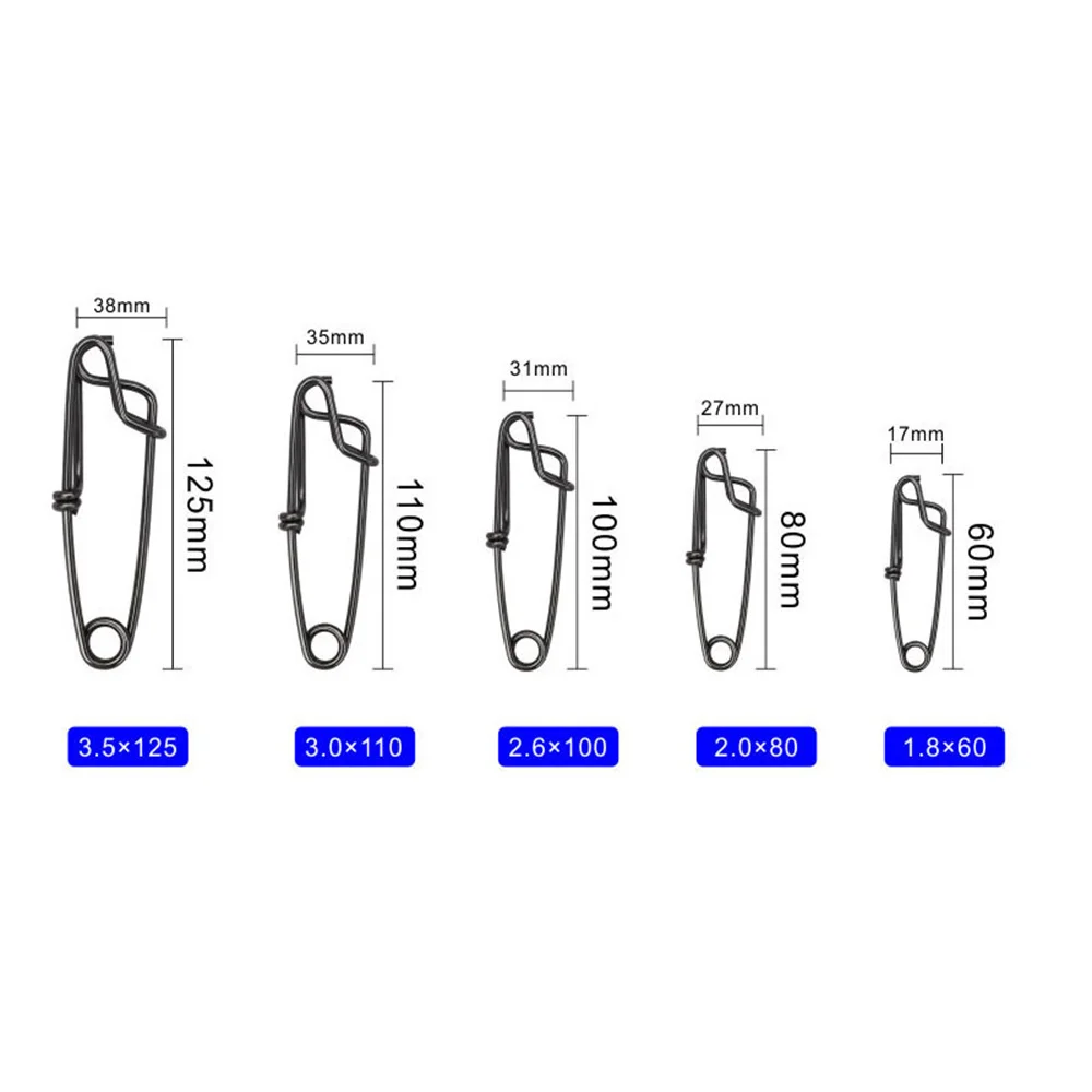 Clip de pesca de acero inoxidable TENFENG
