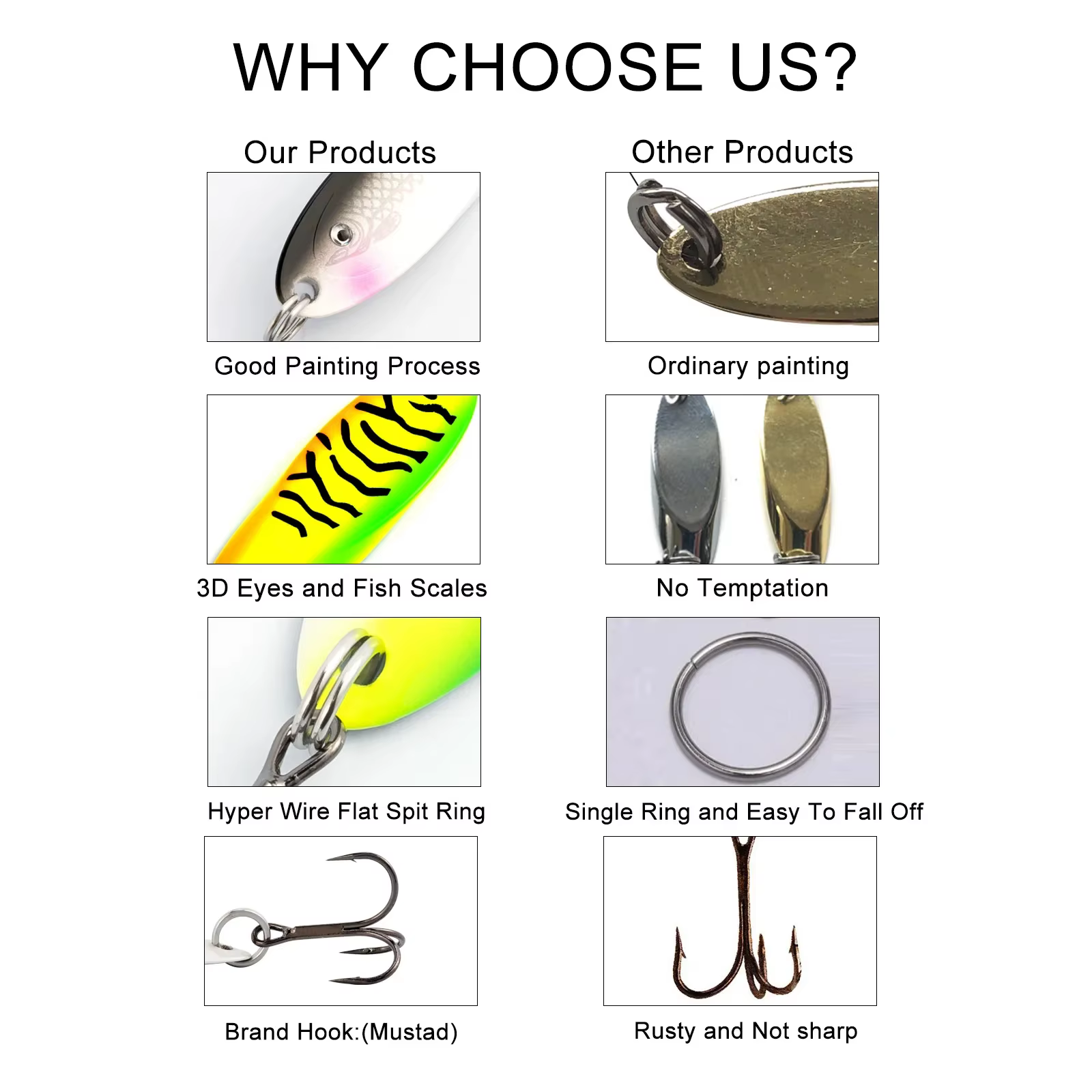 Cuchara Metálica para Pesca Vertical – Señuelo de Trucha Marina - imagen 3
