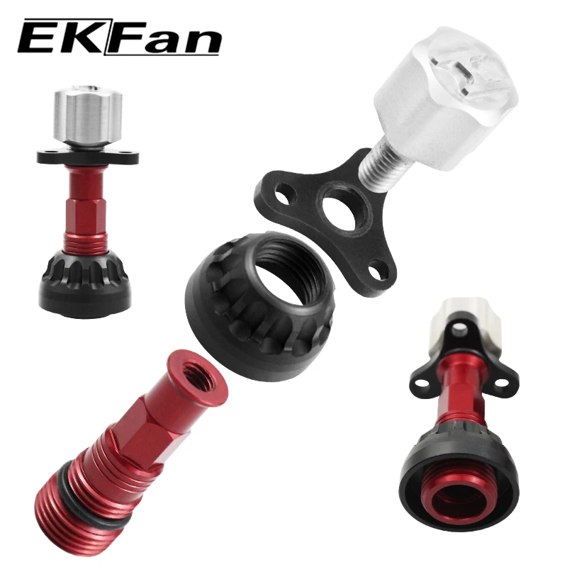 Componentes del kit EKFan 17G para montaje en carrete