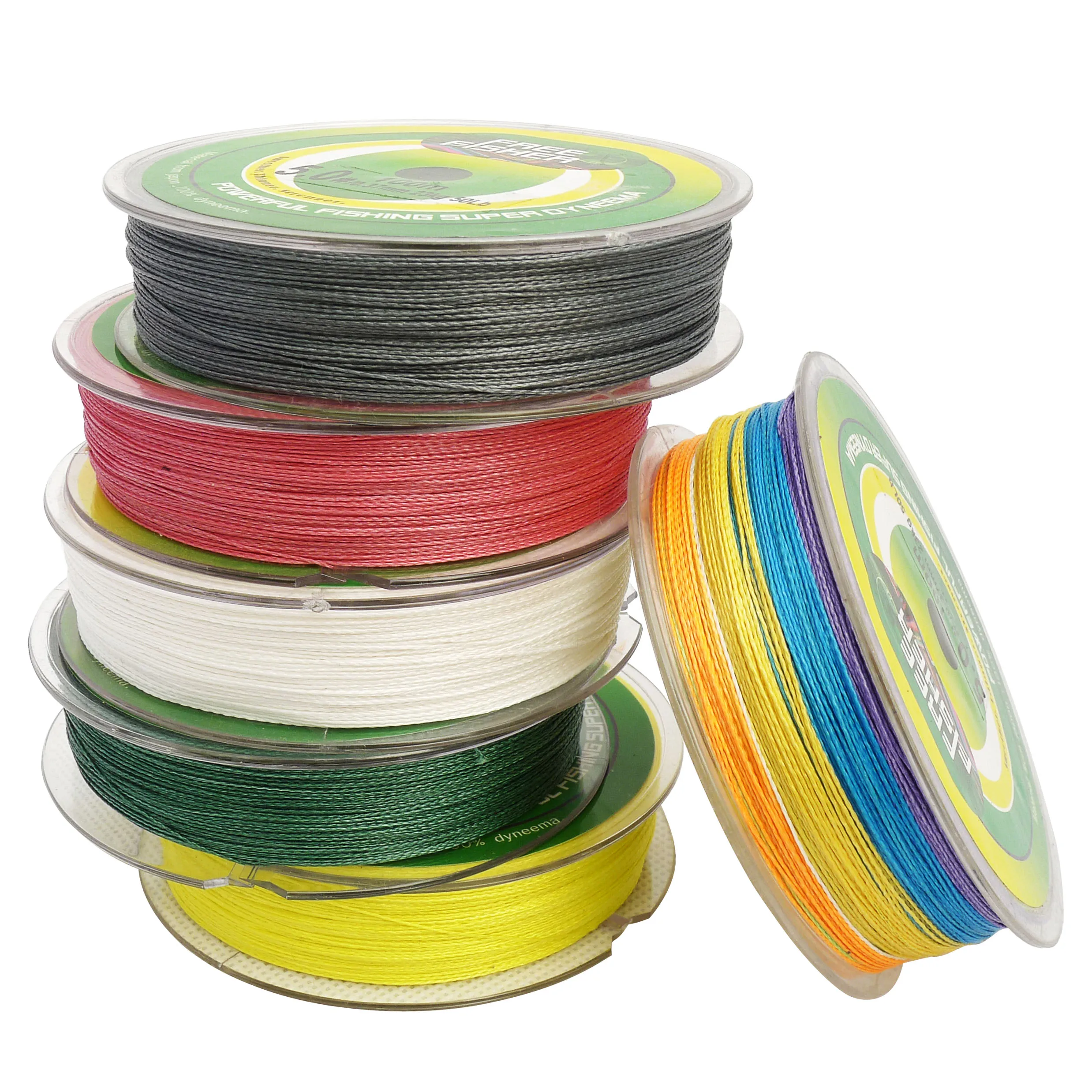 Hilo de pesca trenzado PE multifilamento FREE FISHER multicolor - imagen 2