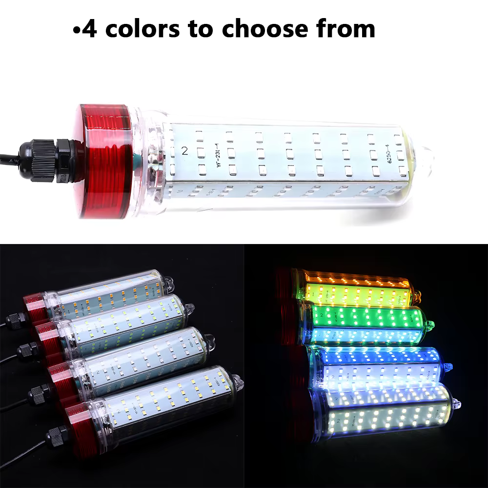 Foco LED subacuático señuelo peces – Luz sumergible para pesca nocturna - imagen 3