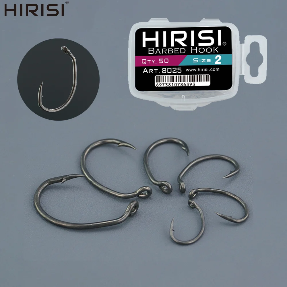 Anzuelos Hirisi con púas de acero inoxidable PTFE para carpa - imagen 2