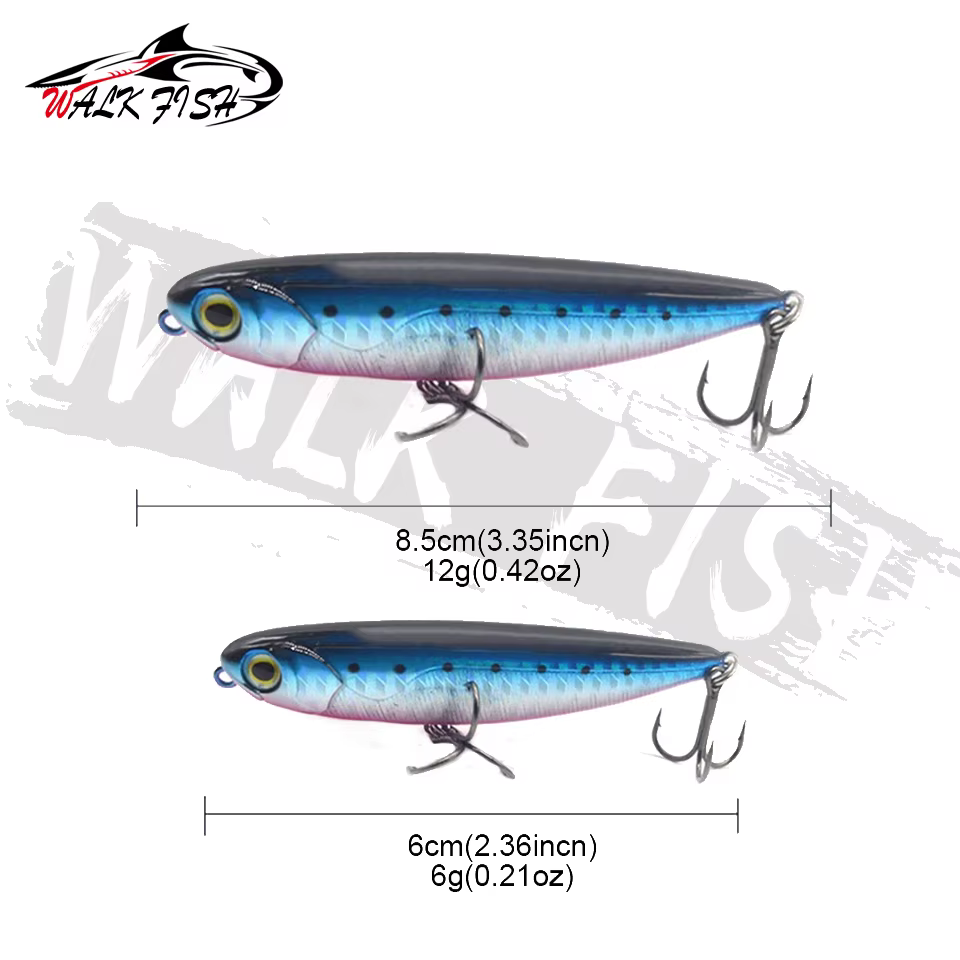 Walk Fish Stickbait Topwater – Walk the Dog para lubina y trucha - imagen 3