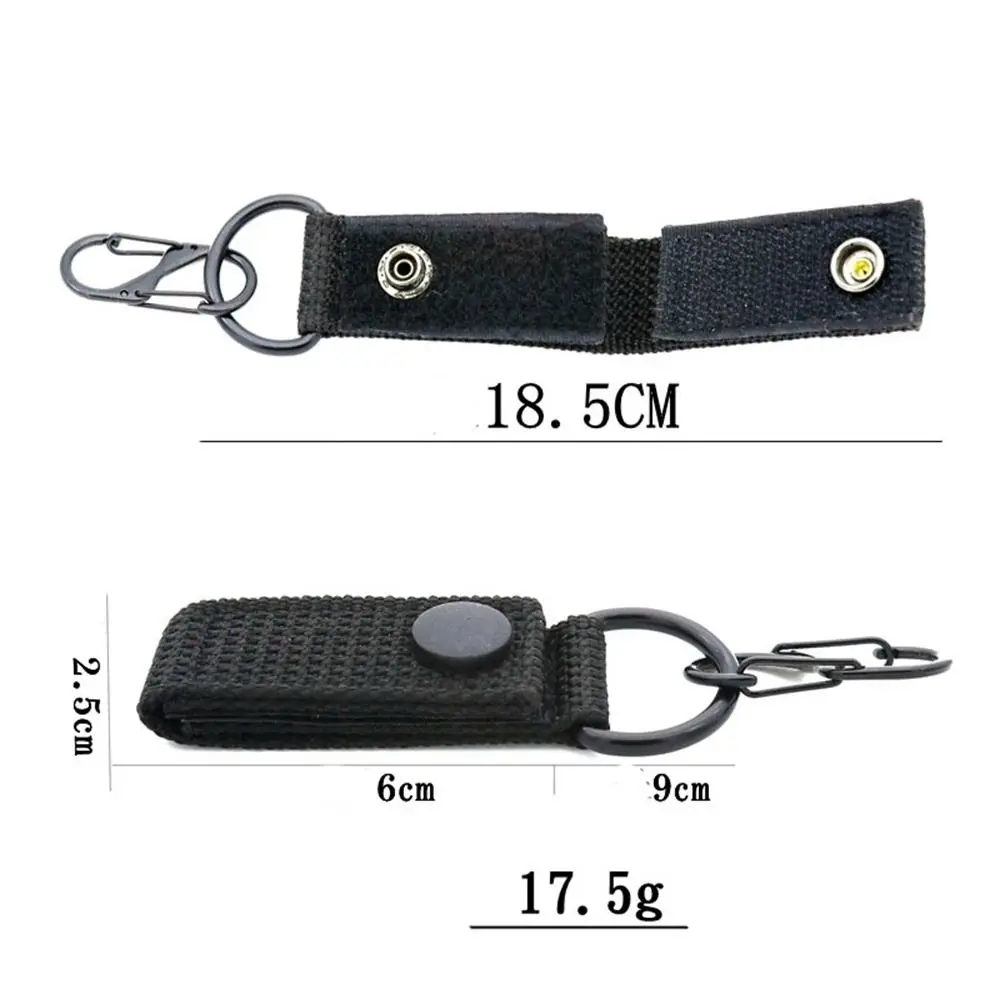 Gancho para llaves con clip Molle de nailon para exterior