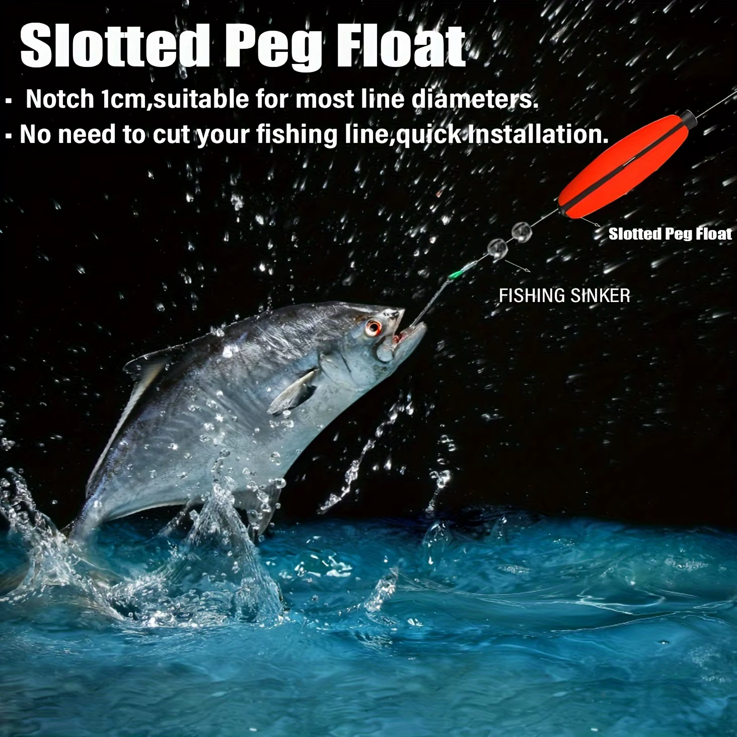 Flotadores ranurados YOTO Peg Floats para Santee Rig - imagen 4