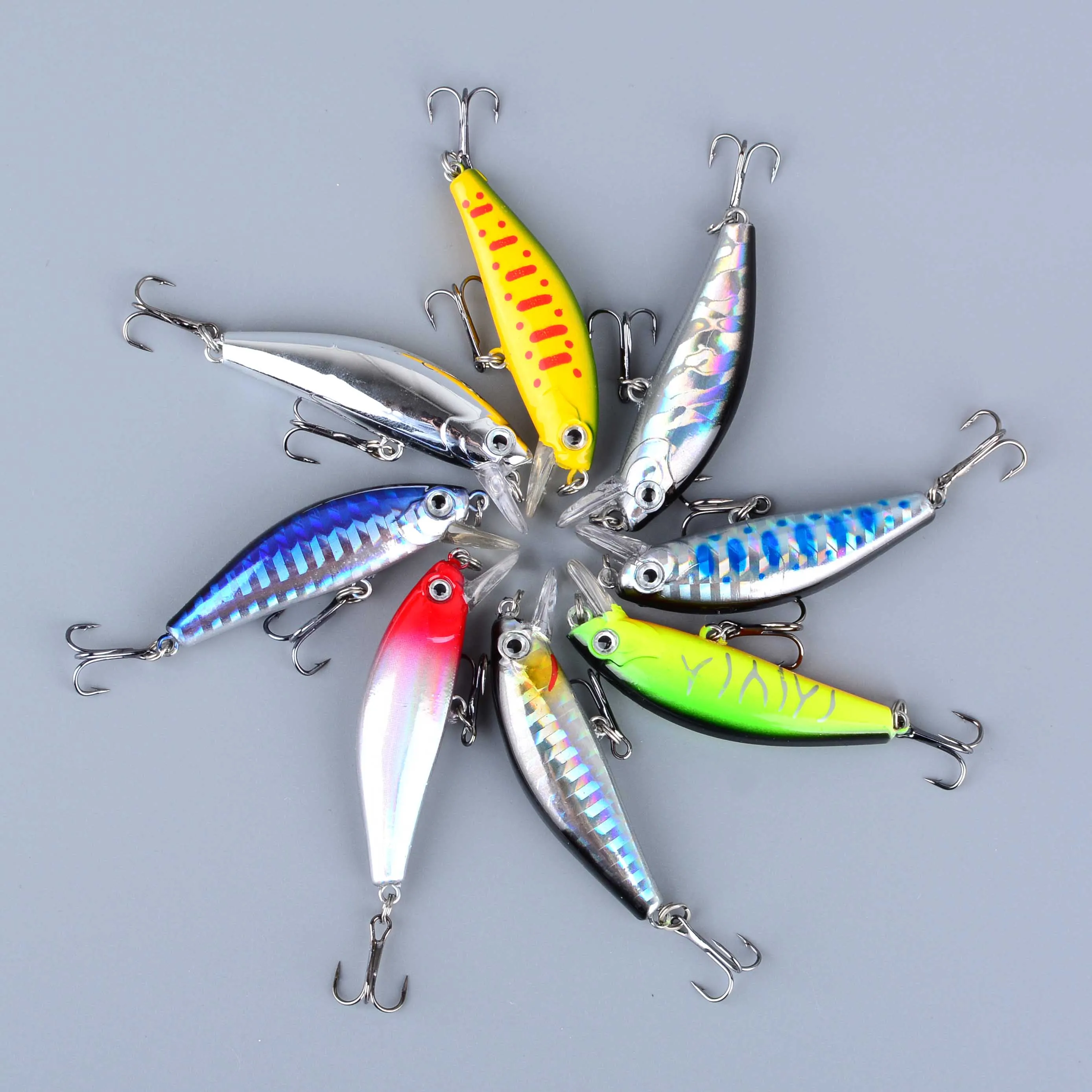Mini señuelo Minnow hundimiento para lubina